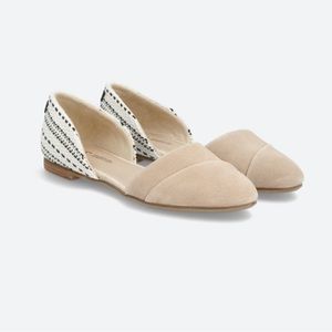 Toms Jutti Mixed Material D’Orsay Flat